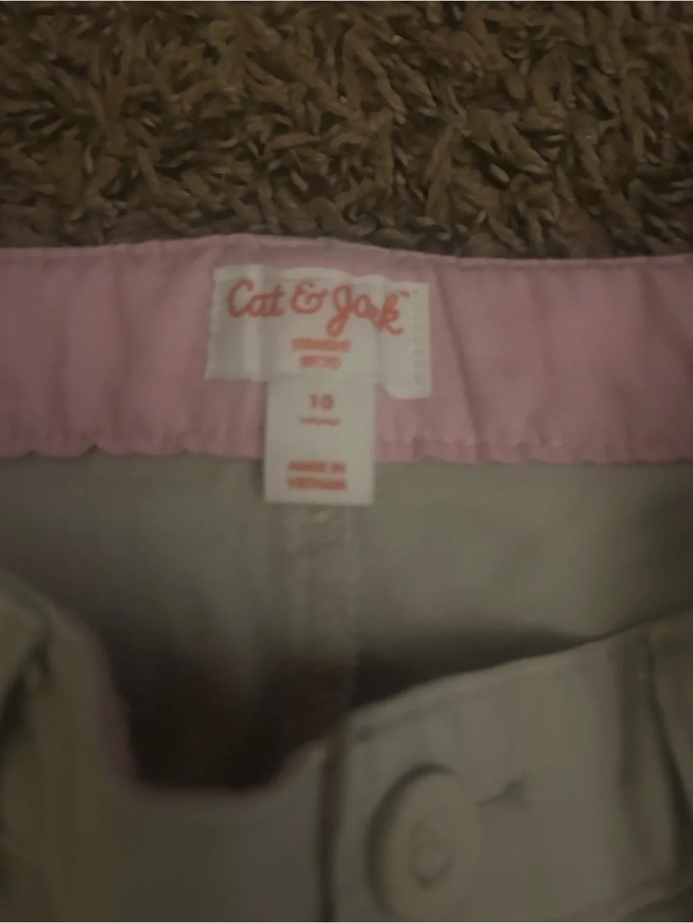 Khaki Straight Leg Pants